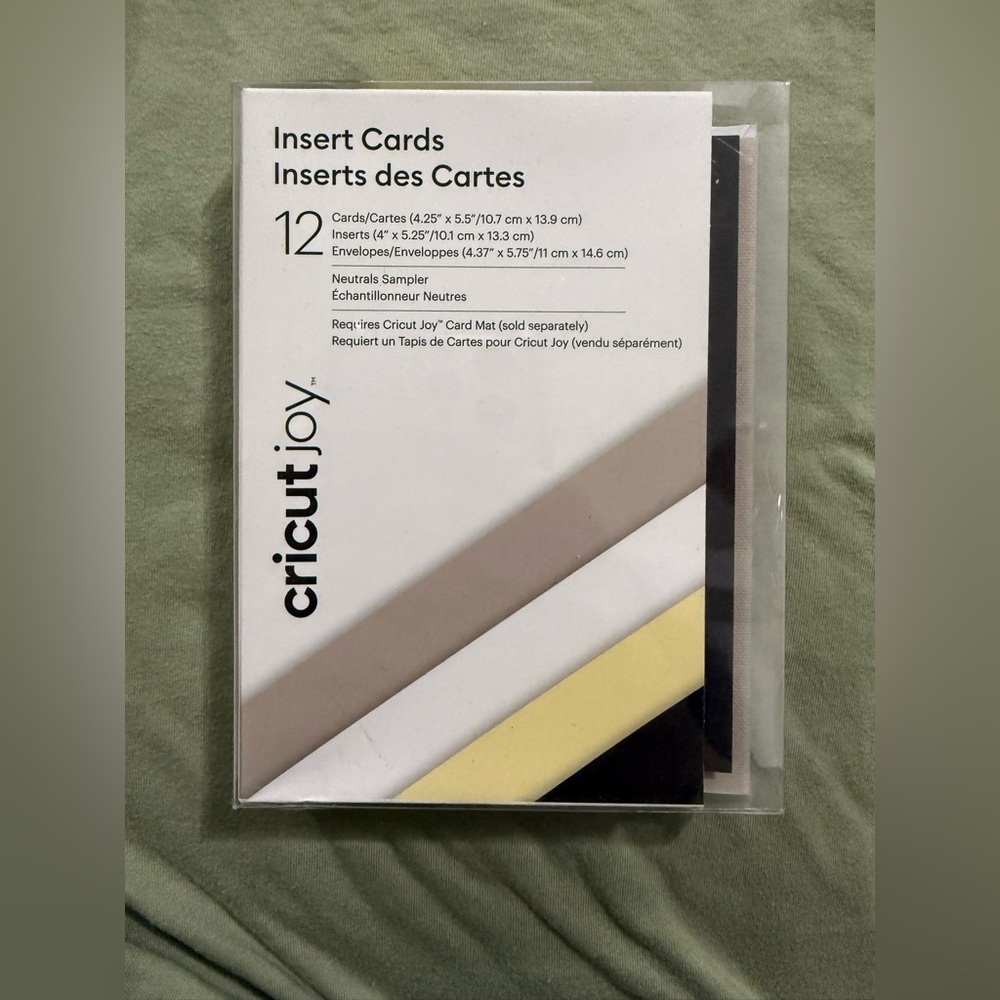 Insert cards for Cricut Joy - Neutrals Sampler